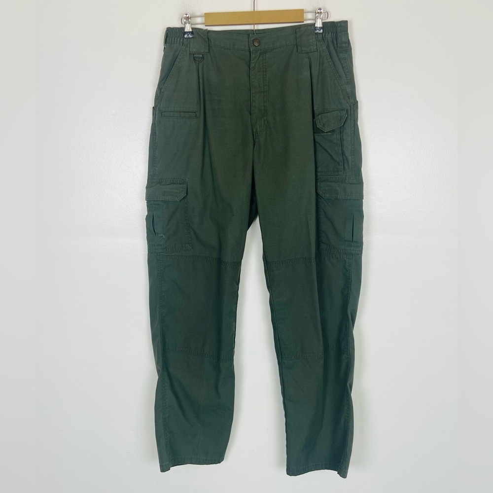 5.11 Tactical Men’s Cargo Utility Pants 36X34 Army Green Workwear Double Knee